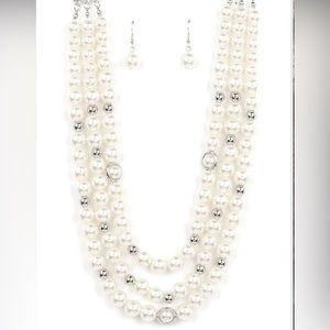Needs No Introduction pearl and silver necklace